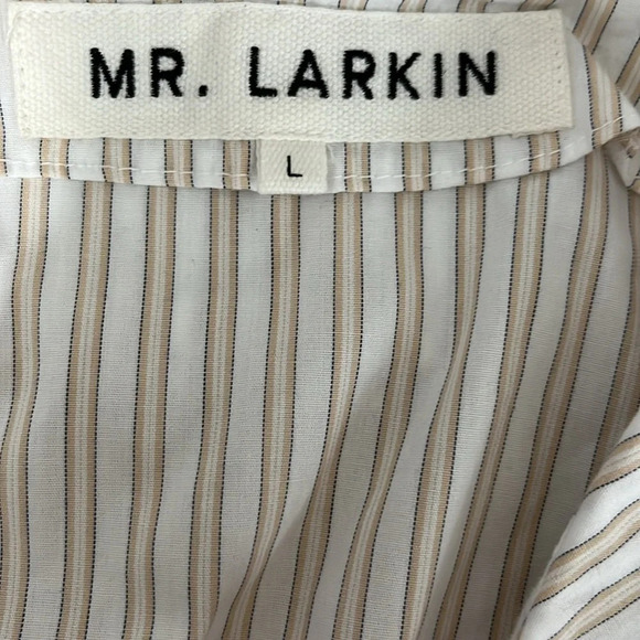 Mr. Larkin Sophie Organic Cotton Striped Blouse (Altered) - Size Large - Picture 7 of 10